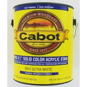 Cabot Creamery Cabot Ultra Base Pro VT Solid Exterior Wood Stain - 1 Gal, White, Multicolor, Liquid   Exterior Wood Surfaces, UV-Resistant Formula