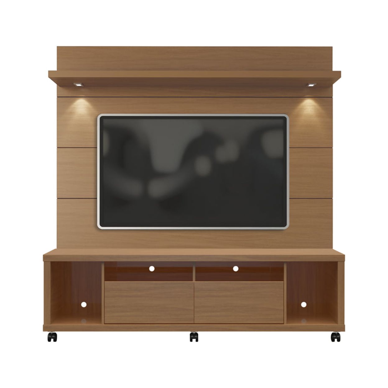 Cabrini TV Stand and Floating Wall TV Panel with LED Lights 1.8 - image 1 of 3