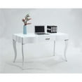 thumbnail image 1 of Cabriole Style Legs Desk In White, 1 of 1