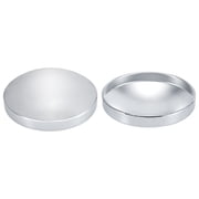Cabtherlyn Chrome Rear Hub Cap Covers 8" ID for Semi Truck Dome Metal for Semi Truck Hub Caps, 2Pack