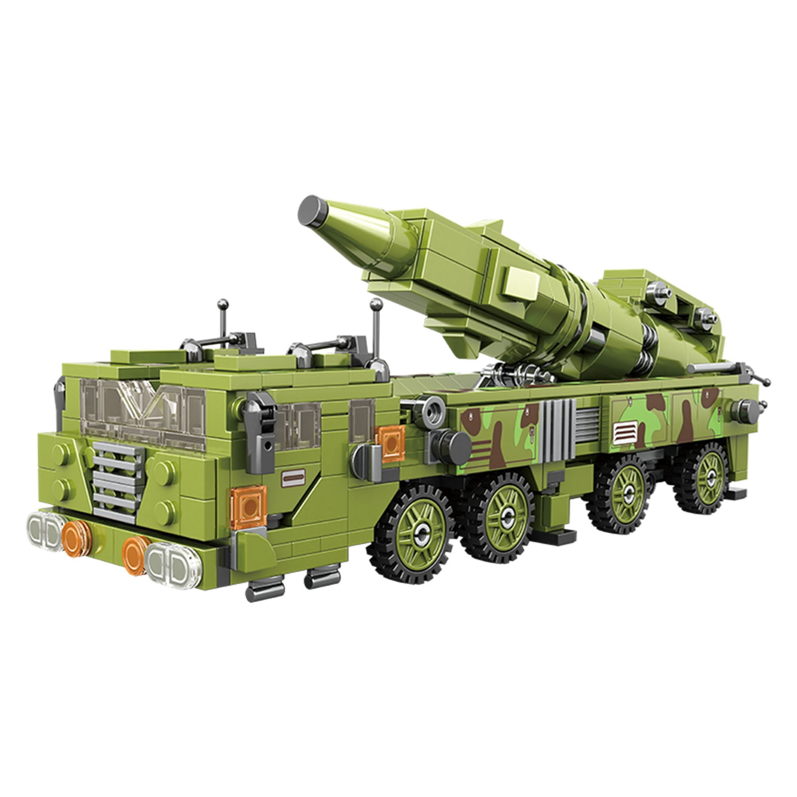 Cacagoo 782PCS Military Missile Truck Building Blocks Set - Army Vehicle Model Kit for Kids & Collectors