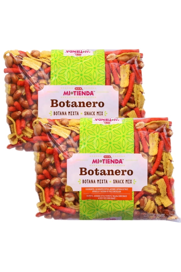Cacahuate Botanero Snack Mix Peanuts & Corn Chips 16oz 2 Pk