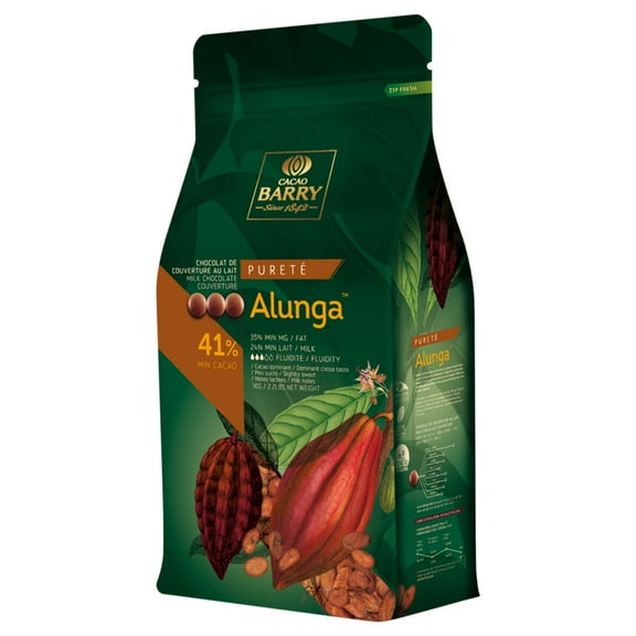 Cacao Barry Alunga™ 41% Milk Couverture Chocolate Discs