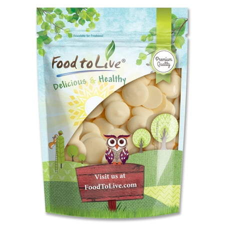 Cacao Butter Wafers, 2 Pounds — Kosher, Raw, Vegan — by Food to Live