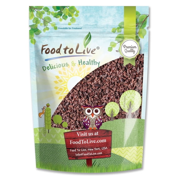 Cacao Nibs, 2 Pounds — Vegan, Kosher — by Food to Live
