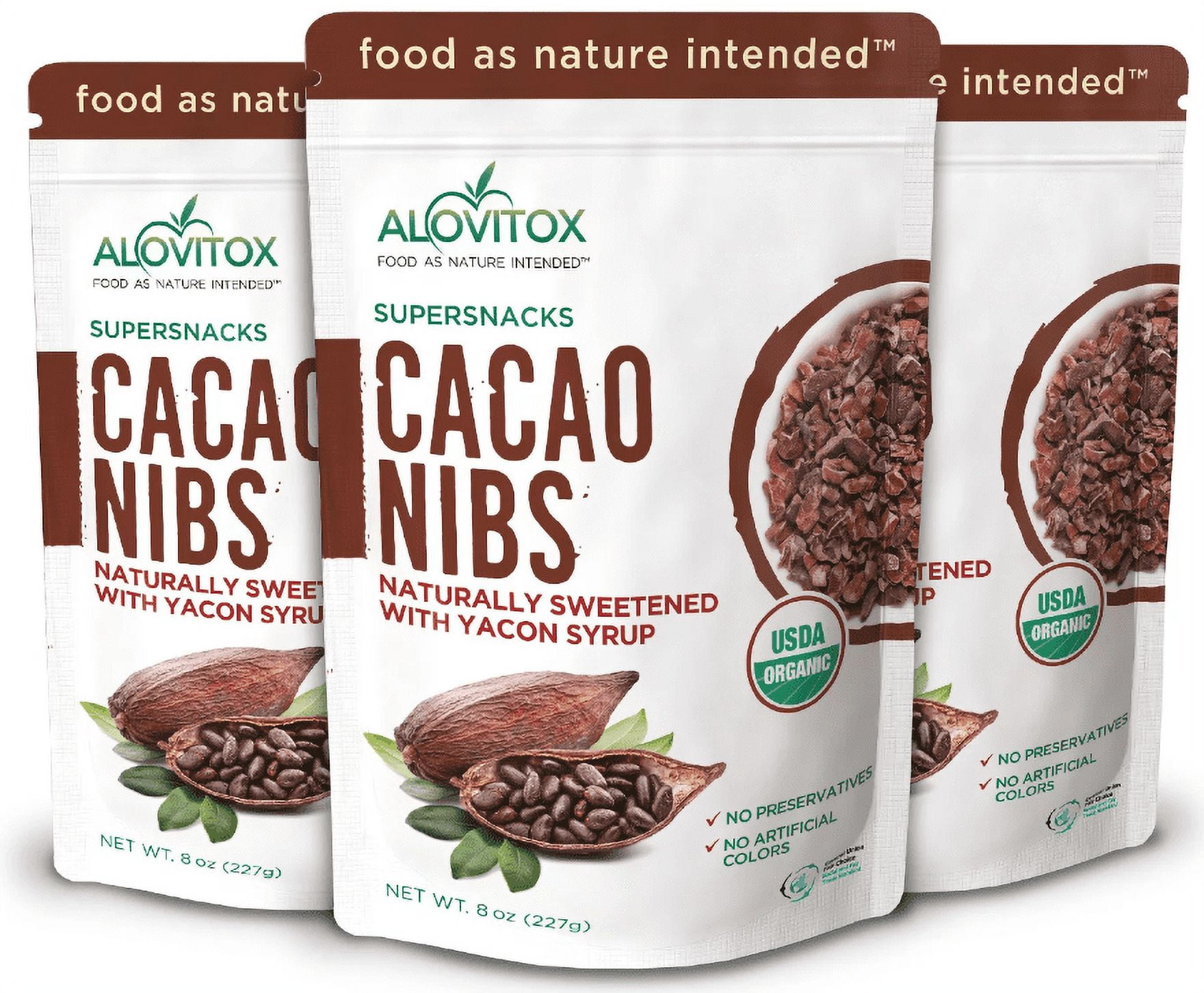 Cacao Nibs Sweetened with Yacon syrup Natural Sweetner (Zero Sugar