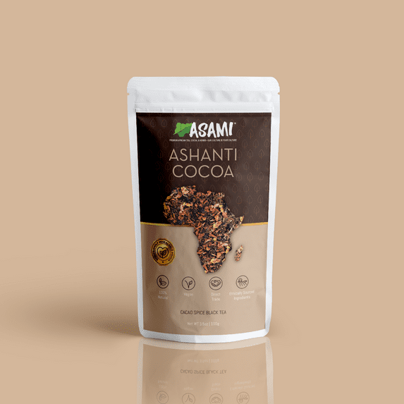 Cacao Spice Tea | Ashanti Cocoa African Tea | Cocoa Masala Chai - Loose Leaf Tea ( 3.5 oz / 100 g )
