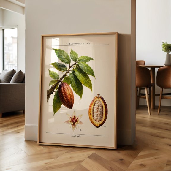 Cacao Tree Botanical Wall Art Print