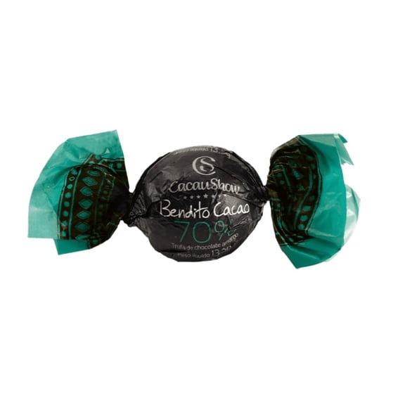Cacau Show Bendito Cacao 70% Truffles (6 Pack) Brazilian Dark Chocolate | Trufas de Chocolate Amargo Importadas