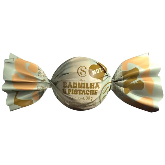 Cacau Show Trufa Pistache e Baunilha 30g (PACK of 4 x TRUFAS 30g)  Brazilian Gourmet Chocolate | Trufas de Pistache e Baunilha