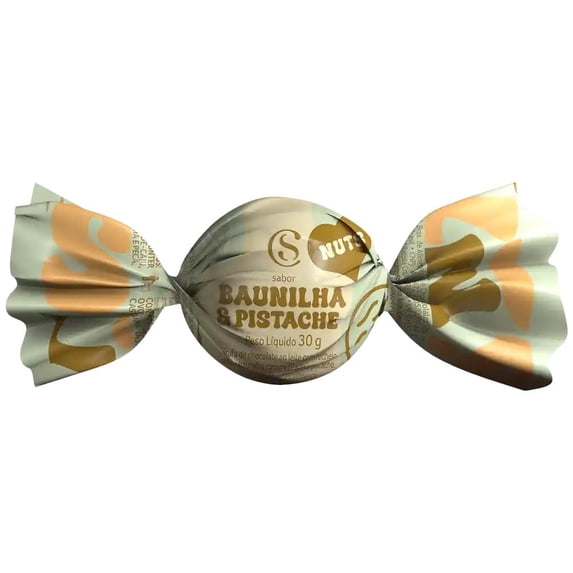 Cacau Show Trufa Pistache e Baunilha 30g (PACK of 4 x TRUFAS 30g) – Brazilian Gourmet Chocolate | Trufas de Pistache e Baunilha