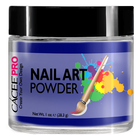 Cacee Pro Nail Art Powder, 1 Oz Jar, Royal Blue #16