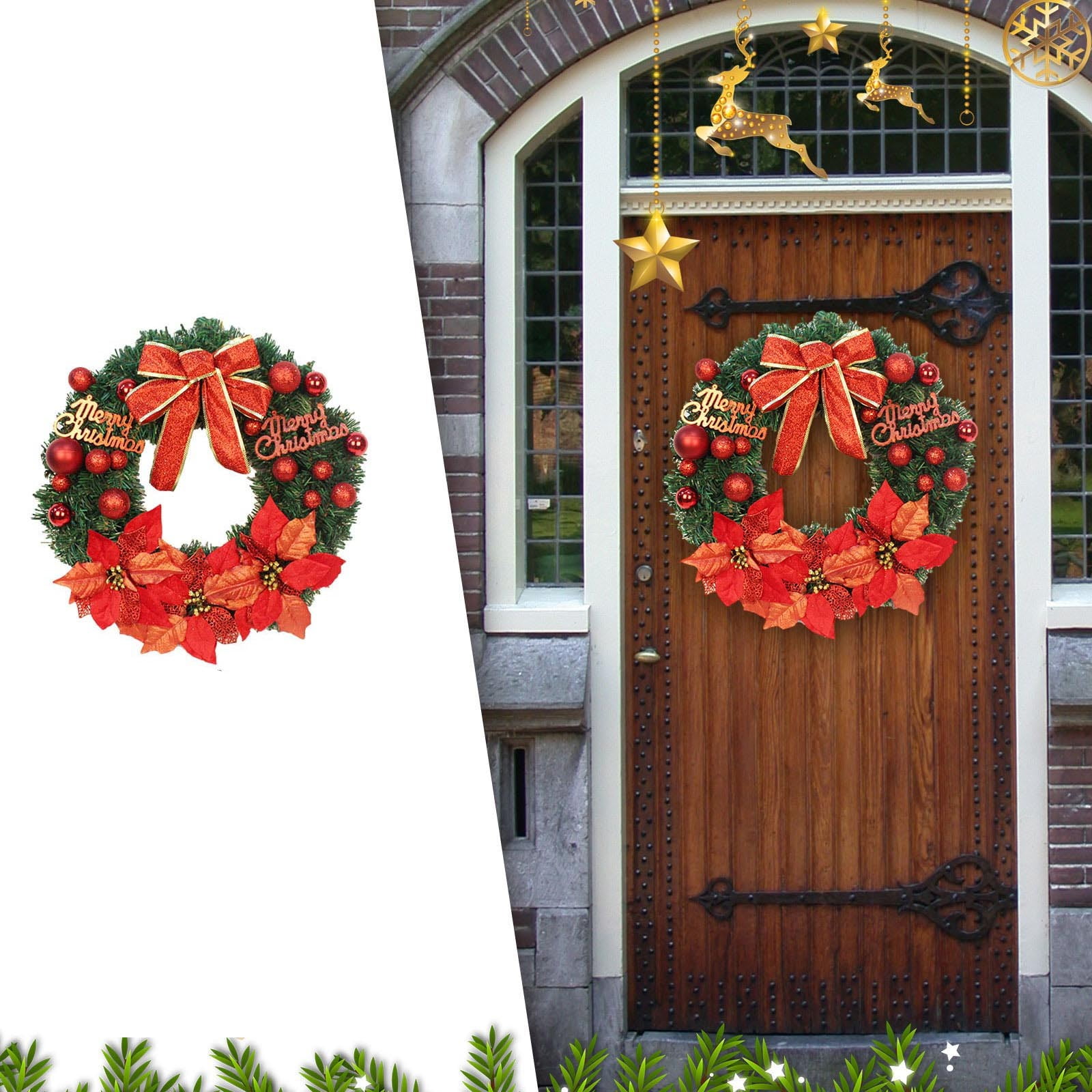 Cacfwgk Clearance Sales Home Brand New Year Decorations Christmas Door