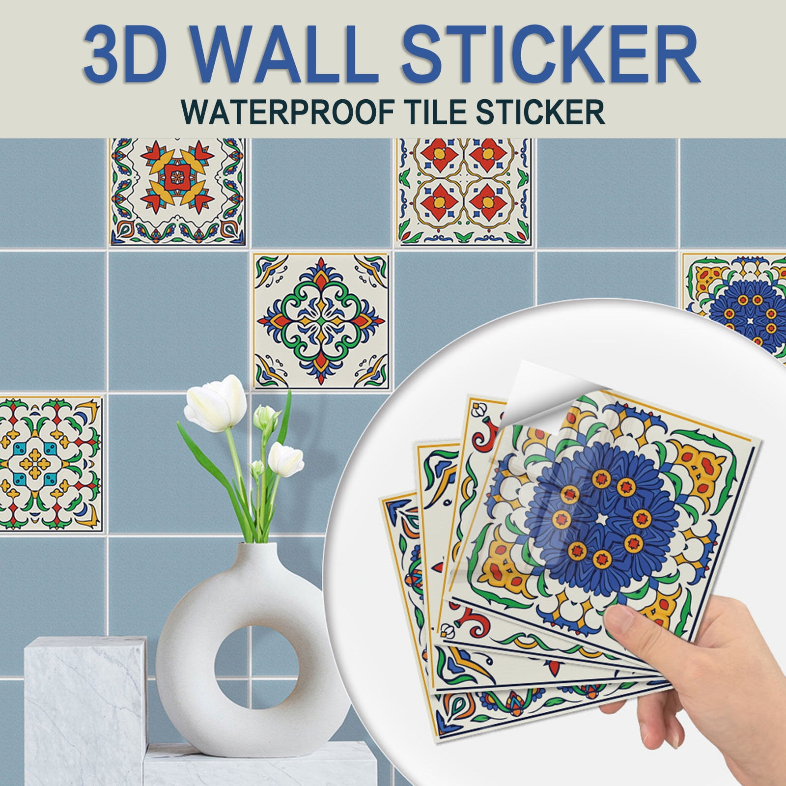 Cacfwgk Clearance Sales Home Wall Stickers 1Set 10PC 3D Crystal Tile