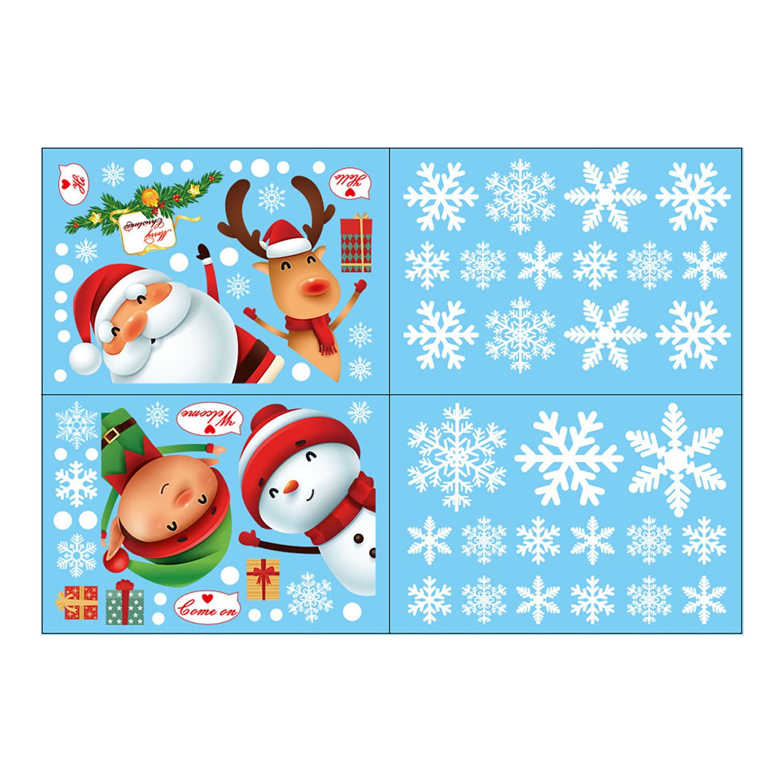 Cacfwgk Clearance Sales Home Wall Stickers CHRISTMAS Stickers Christmas