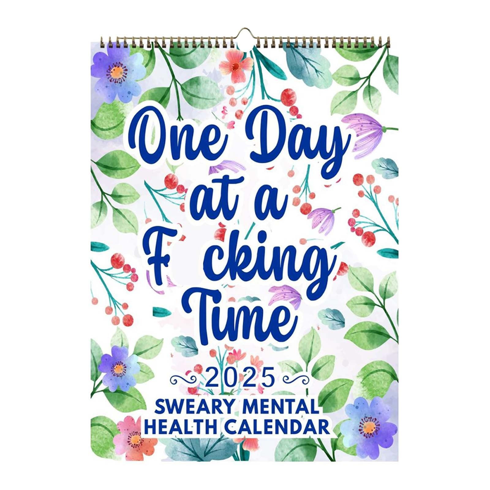 Cacfwgk Mental Health Calendar 2024 Funny 2024 Wall Calendar Wall