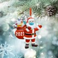 Cacfwgk PendantMask 2021 Wearing Ornaments Tree Hanging Christmas Decor