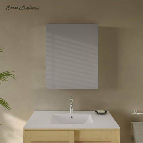 Cache 24 x 30 Rectangle Recessed/Wall MountMedicineCabinet with Mirrored Sides