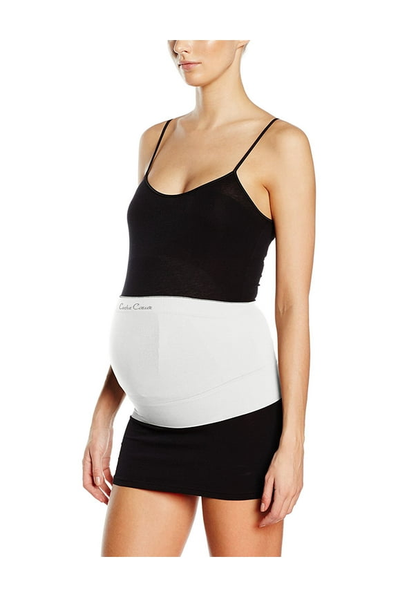 Womens Illusion Maternity Support Belt, S, Ivory