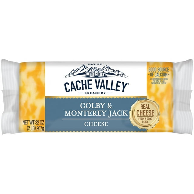 Cache Valley Natural Chunk Colby & Monterey Jack Cheese, 32 oz