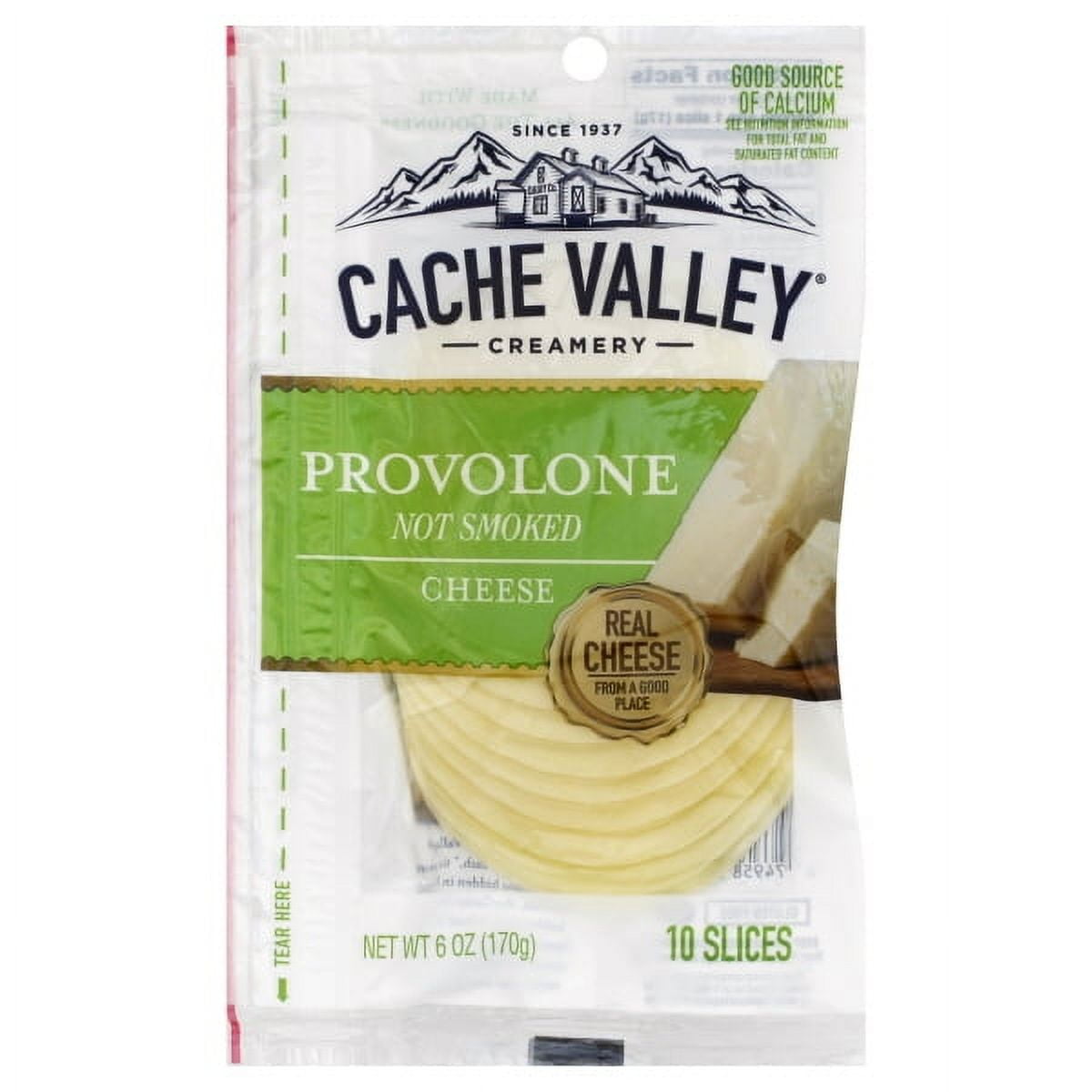Cache Valley Natural Slices Provolone Cheese , 6 oz.