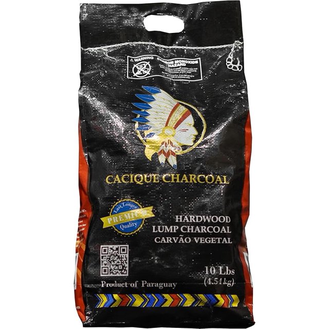 Cacique Charcoa All Natural Hardwood Lump Charcoal Burns Hotter
