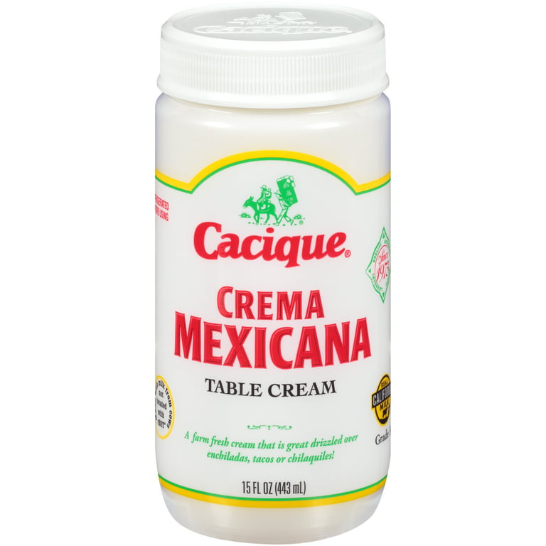 Mexicana Jar 15 Crema oz Cacique Cream, (Refrigerated) Table