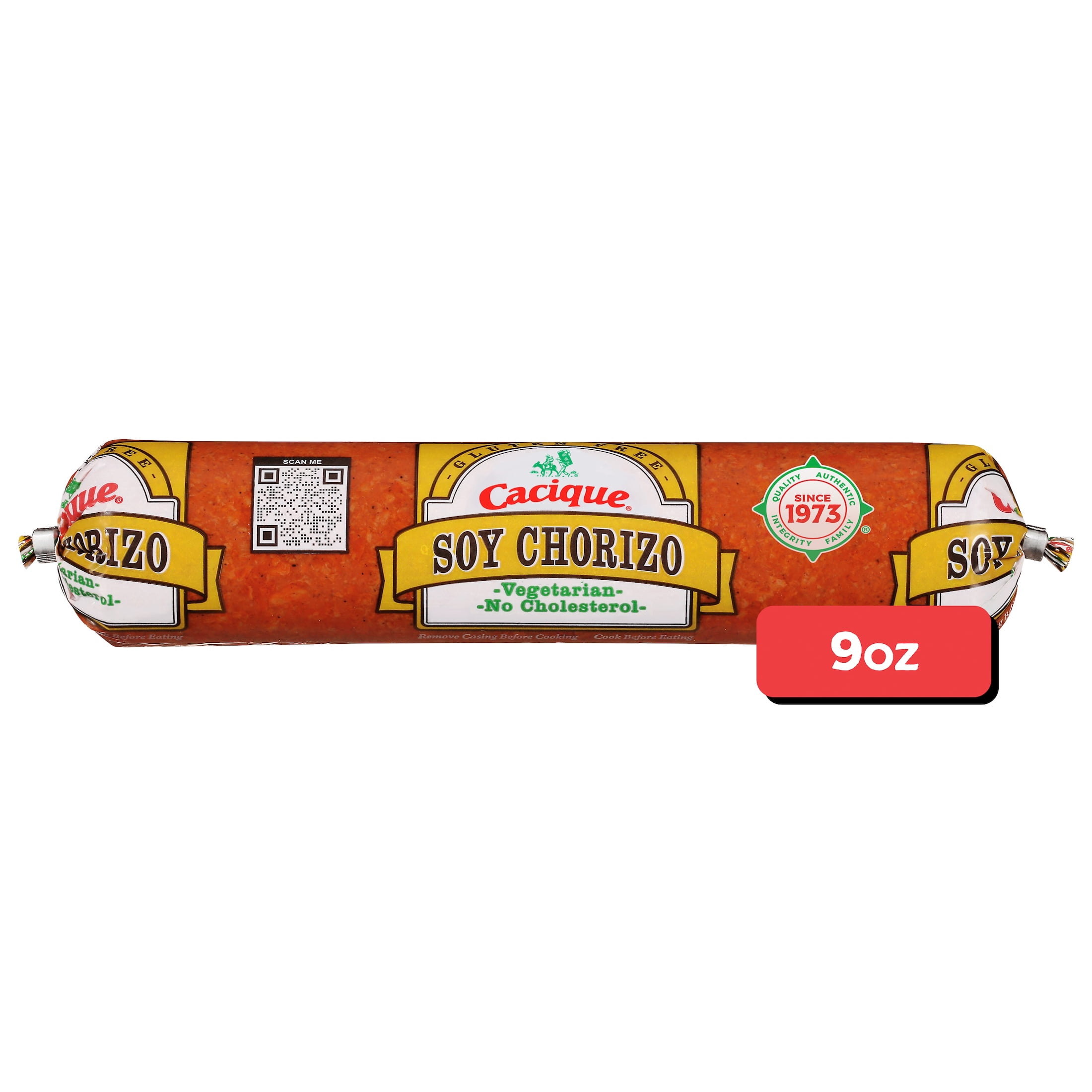 Cacique Vegetarian Soy Chorizo, 9 oz (Refrigerated)
