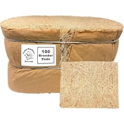 Cackle Hatchery Excelsior Brooder Pads for Chicks 100 Pack - 9x12 Aspen Excelsior Pads for Lining Chick Brooders