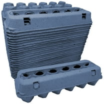 Cackle Hatchery Vented Paper Pulp Egg Cartons (Blue) - 24 Pack