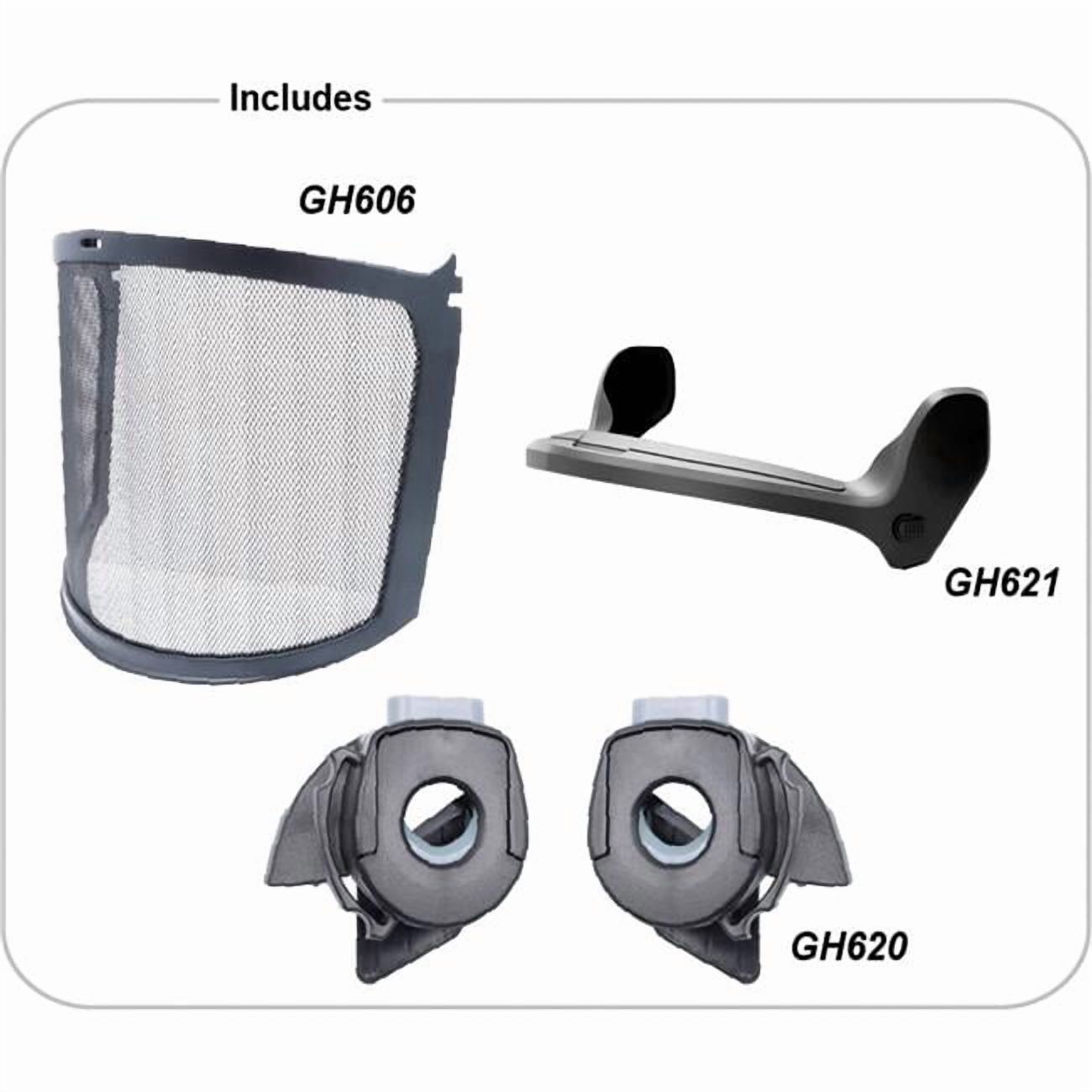 Caco America B3166558 Full Face Mesh Visor Kit - Black