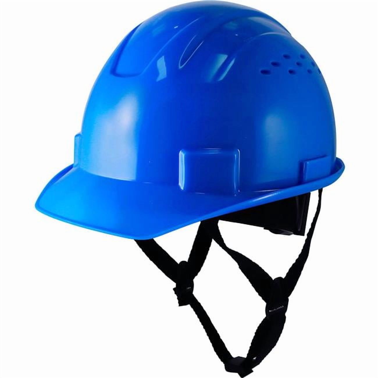 Caco America B3166695 GH326 Vented Cap Style Hard Hat 4-Point Adjustable Ratchet Suspension - Blue