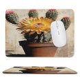 thumbnail image 1 of Cacti Decor Southwest Cactus With Flower Printed Mouse Pad, 8"x10", Square Mouse Pad, Cloth with Rubberized Base, Standard, 1 of 8