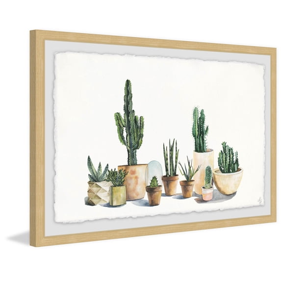 Cacti Forest Framed Painting Print