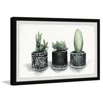 Cacti Madness Framed Painting Print