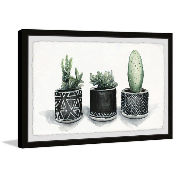 Cacti Madness Framed Painting Print