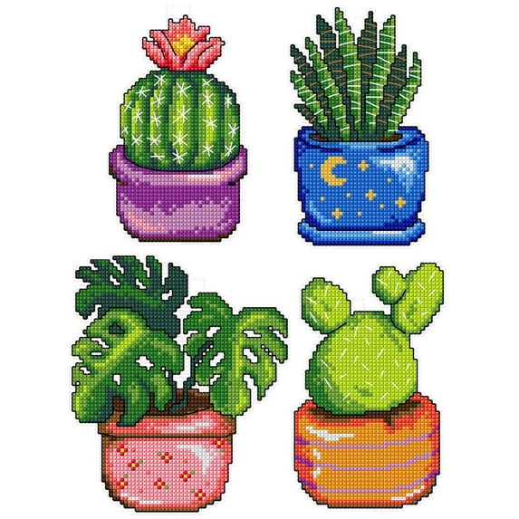 "Cactus" 108CS Counted Cross-Stitch Kit