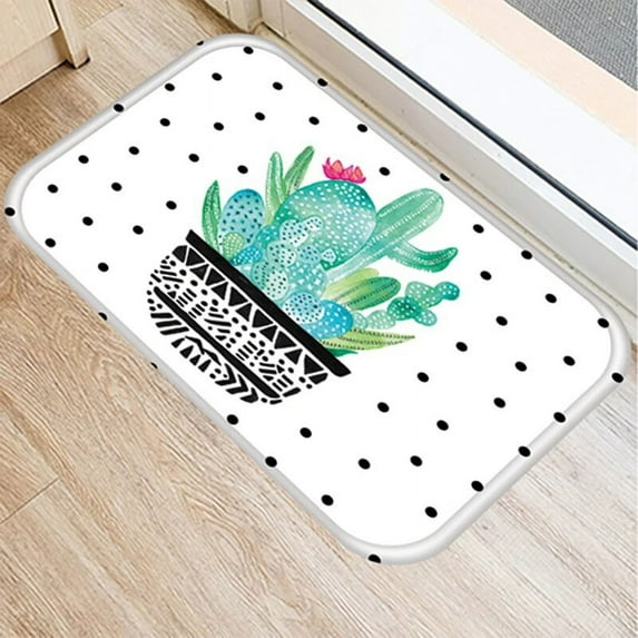 Cactus Aloe Kitchen Mat Bedroom Living Room Doormat Entrance Door Home Bathroom Foot Mats Kitchen Floor Carpet Decor