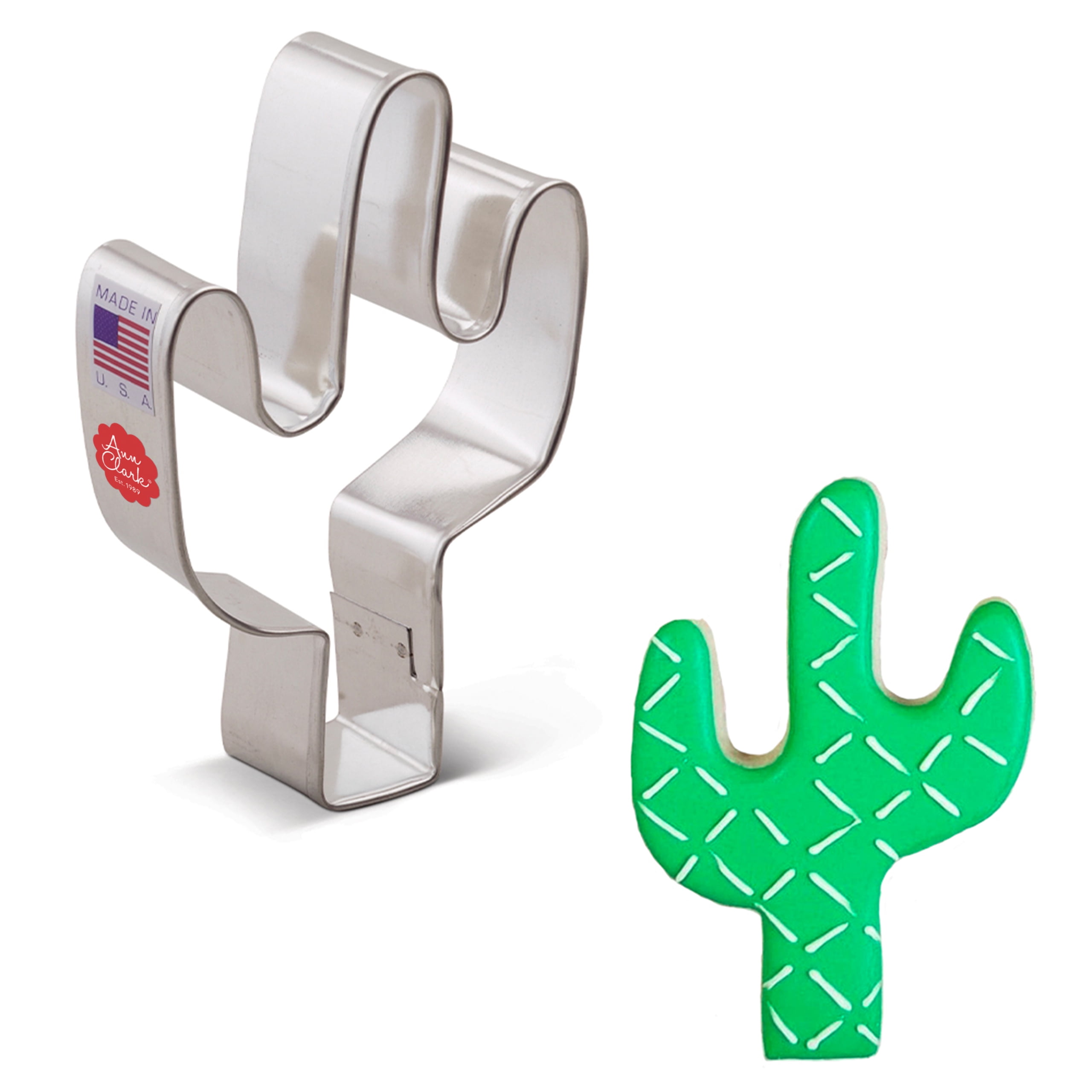 The Fussy Pup Saguaro Cactus Cookie Cutter - Handmade Heavyweight Copper, 5.25" X 2.75", Western Theme Baking - View #9