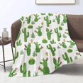thumbnail image 1 of Cactus Blanket Throw Cactus Gifts Blanket for Adult Kids Baby Cute Cacti Blanket Soft Flannel Fleece Cactus Decor Blankets for Bed Couch Sofa Birthday Gift, 60x80, 1 of 6