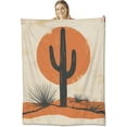 thumbnail image 1 of Cactus Blanket for Women Adults, Flannel Cactus Blankets Gifts, Cactus Throw Blanket for Sofa Bed Living Room Soft Warm Cozy Cactus Decor 50" x 60", 1 of 6