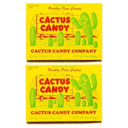 Cactus Candy Company 1/2 LB Box Arizona Prickly Pear Cactus Candy - Set of 2