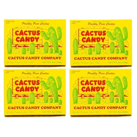 Cactus Candy Company 1/2 LB Box Arizona Prickly Pear Cactus Candy - Set of 4