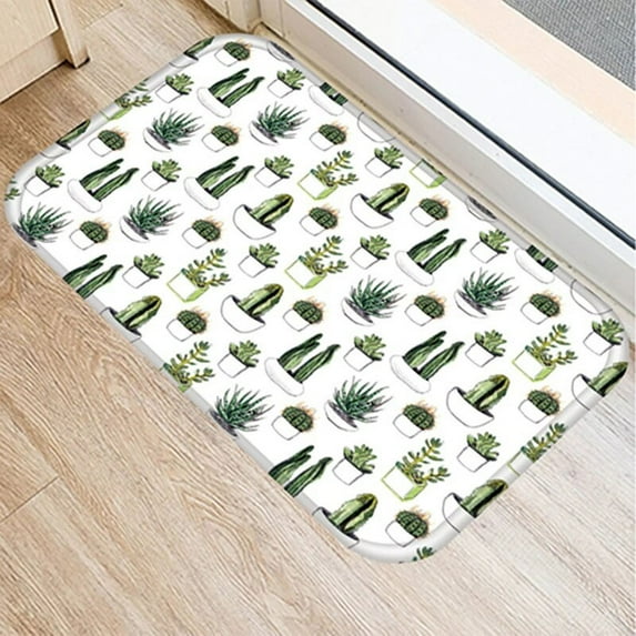 Cactus Carpet Bathroom Entrance Doormat Bath Indoor Floor Rugs Absorbent Mat Anti-slip Kitchen Rug for Home Decor