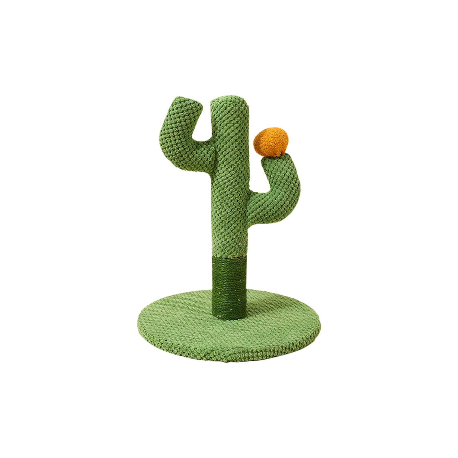 Cactus Cat Scratching Post With Natural Sisal Rope For Indoor Cats Kittens Durable Floor Standing 17X12 Inch