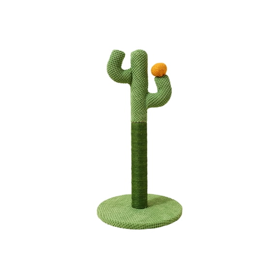 Cactus Cats Scratching Post, Natural Sisal Cats Scratcher With Stable Base, Interactive Cats Scratching Toy For Indoor Cats, 2 Sizes Available
