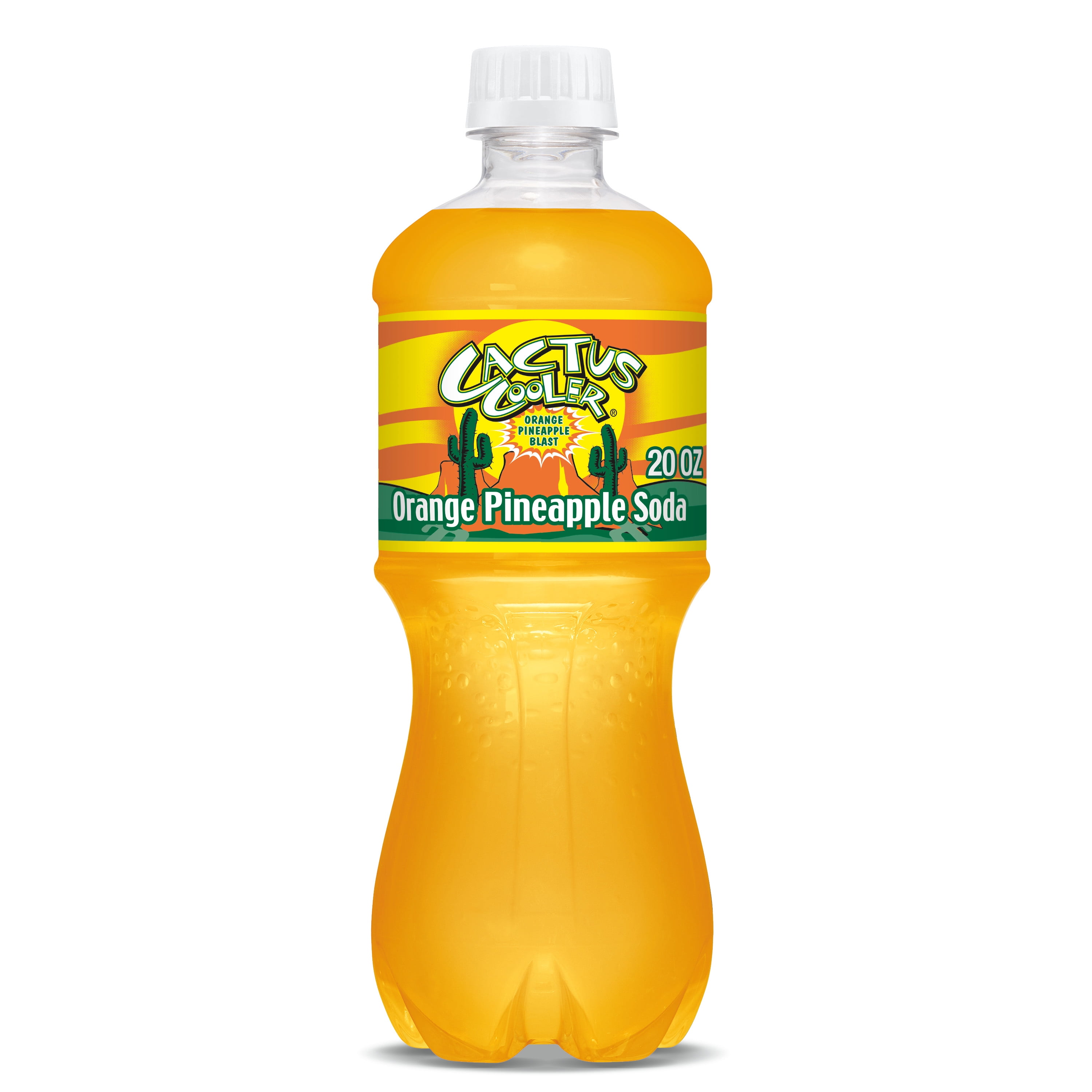 Cactus Cooler Orange Pineapple Soda Pop, 20 fl oz, Bottle