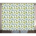 thumbnail image 1 of Ambesonne Cactus Curtains 2 Panel Set, Hand Drawn Cacti Motif, 108" x 90", Multicolor, 1 of 3