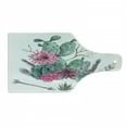 thumbnail image 1 of Cactus Cutting Board, Exotic Natural Vintage Style Watercolor Bouquet Bohemian Arizona Vegetation, Tempered Glass Cutting and Serving Board, Wine Bottle Shape, Green Pink Brown, by Ambesonne, 1 of 1