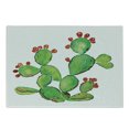 thumbnail image 1 of Cactus Cutting Board, Ripe Prickly Pear Plant with Fruits Watercolor Illustration Botany Art, Decorative Tempered Glass Cutting and Serving Board, Small Size, Green and Vermilion, by Ambesonne, 1 of 1